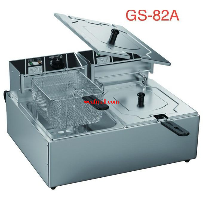 Globalstar 12L Commercial Double Deep Fryer | Globalstar GS-82A Electric Restaurant Fryer 12 Litres